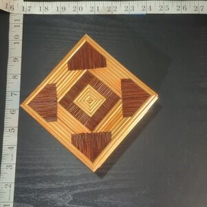 Vintage Teak Wood Trinket Box Jewelry Made In The People's‎ Republic Of China